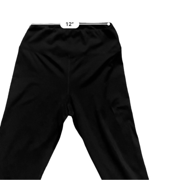 American Eagle black casual elastic tights joggers high rise Women Large - Picture 13 of 16